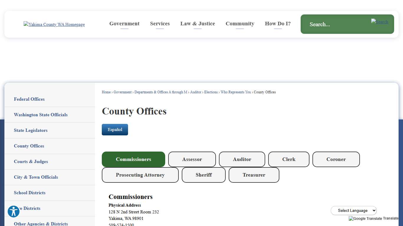 County Offices Yakima County, WA